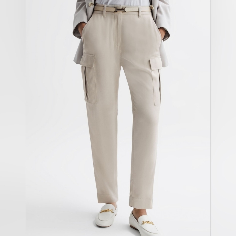 NWT REISS | $220 Becca Tapered Combat Trousers 8P